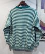 画像3: 【ビンテージ】【ANNE KLEIN】【アンクライン】【緑×白ボーダー】【スウェット】【レディース古着】【サイズＭ】  (3)