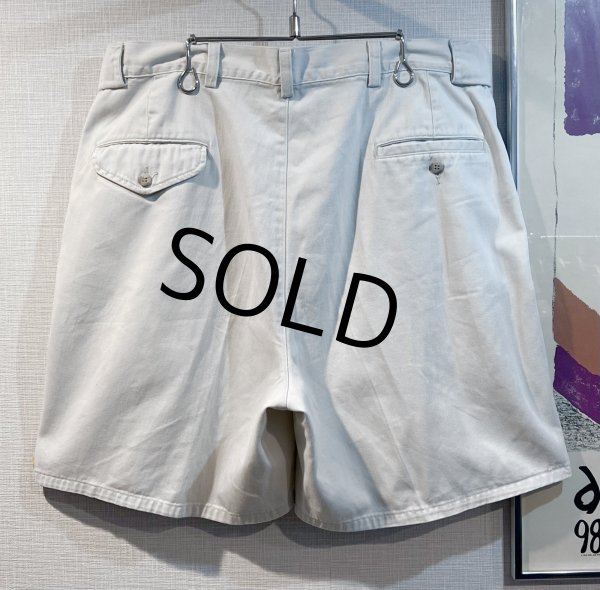 画像3: 【POLO RALPH LAUREN】ラルフローレン【白】【2タック】【ショートパンツ】【短パン】【コットンショーツ】【W36程度】  (3)