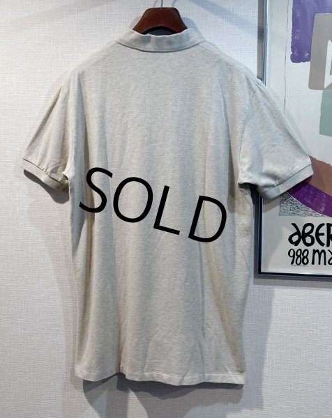 画像3: POLO ralph lauren【ラルフローレン】ビンテージ【オートミール】【コットン】【ポロシャツ】半袖シャツ【サイズL】  (3)