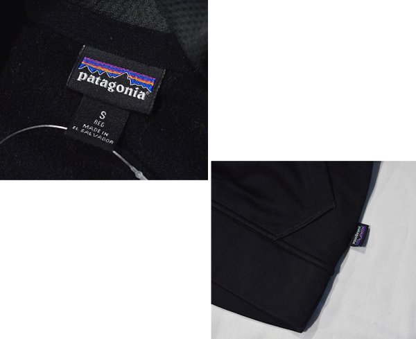画像2: 【パタゴニア】patagonia【テキストロゴポリサイクルフーディー】黒 パーカー【W-S】  (2)
