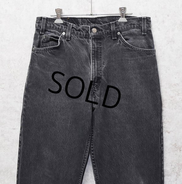 画像3: 90’s 【USA製】【ビンテージ】【LEVI'S】【リーバイス550】550 黒 デニムパンツ ブラックデニム【33x34】  (3)
