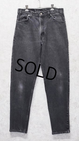画像1: 90’s 【USA製】【ビンテージ】【LEVI'S】【リーバイス５５０】550 黒 デニムパンツ ブラックデニム【33ｘ34】  (1)
