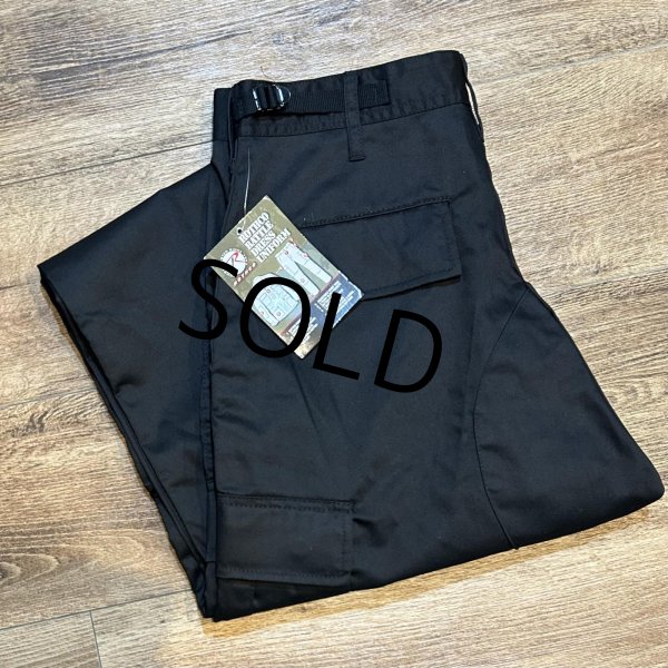 画像1: 【デッドストック】【ビンテージ】ROTHCO ロスコ【BATTLE DRESS UNIFORM】BDU【黒 】カーゴパンツ【M-R】  (1)