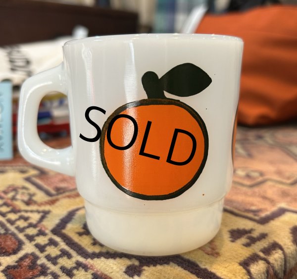 画像4: 【Fire King】【ファイヤーキング】【スーパーフルーツ】【オレンジ】【スタッキングマグ】【マグカップ】  (4)