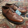 画像1: 【USA製】【ビンテージ】【フローシャイム】FLORSHEIM【ブラウン】メダリオン【ウィングチップシューズ】【10 3E】【28cm程度】  (1)