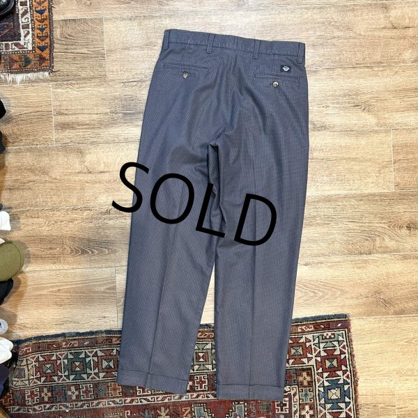 画像4: 90's【DOCKERS】リーバイス ドッカーズ【Khakis】【黒xチャコール】千鳥格子【2タック】コットンパンツ【32x30】  (4)