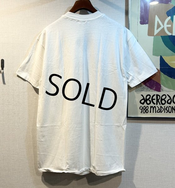 画像3: 【デッドストック】80's【USA製】【ビンテージ】ヘインズ【hanes】【CHATUL】【猫】白【Tシャツ】【サイズXL】  (3)