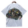 画像4: 【デッドストック】【USA製】【ビンテージ】【薄水色霜降り】【amazon rain forest】【動物プリント】【Tシャツ】【サイズXL】  (4)