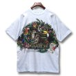 画像1: 【デッドストック】【USA製】【ビンテージ】【薄水色霜降り】【amazon rain forest】【動物プリント】【Tシャツ】【サイズXL】  (1)