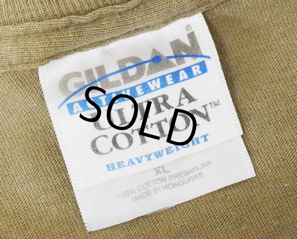 画像2: ビンテージ【GILDAN】【ギルダン】【Hall of the Lost Tribes】【黄土色】【両面プリント】【Tシャツ】【サイズXL】  (2)