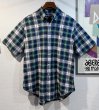 画像1: POLO RALPH LAUREN【ラルフローレン】【CLASSIC FIT】ビンテージ【紺ｘ緑ｘ白】【クラシックフィット】【ボタンダウン半袖シャツ】【サイズL】   (1)