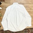 画像3: 【ビンテージ】【オールドギャップ】【GAP】The BIG Shirt【白ｘ水色】ストライプ【コットンボタンダウンシャツ】【サイズM】  (3)