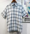 画像1: ビンテージ【パタゴニア】patagonia 白ｘ水色ｘグレーｘ紫 チェック オーガニックコットン 半袖シャツ【サイズＸL】  (1)