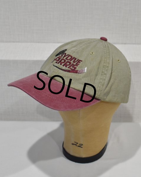 画像3: ビンテージ【ADAMS】【アダムス】【SKYDIVE PERRIS】カーキ×エンジ【キャップ】  (3)