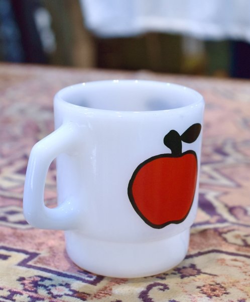 画像3: 【Fire King】【ファイヤーキング】【スーパーフルーツ】【アップル】【スタッキングマグ】【マグカップ】  (3)