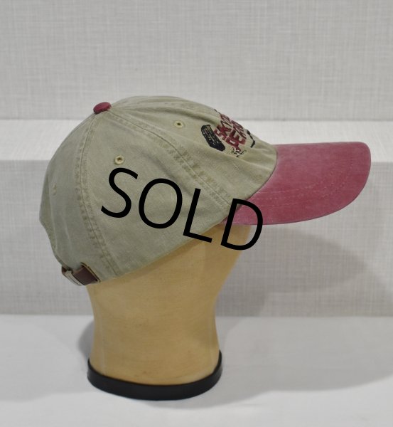 画像4: ビンテージ【ADAMS】【アダムス】【SKYDIVE PERRIS】カーキ×エンジ【キャップ】  (4)