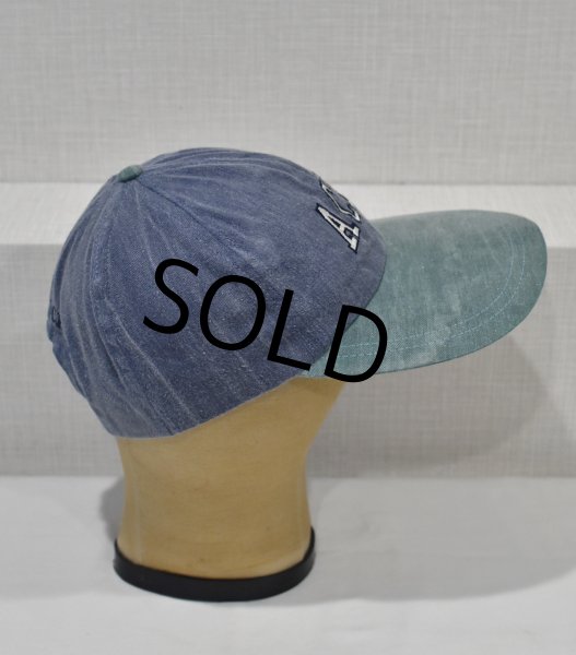 画像4: 【USA製】【ビンテージ】【ACK】【ブルーグレー×緑】【コットンキャップ】  (4)