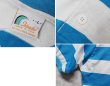 画像2: USA製【ビンテージ】【Islander】【アイランダー】水色ｘ白【ボーダー柄】【ヘンリーネックTシャツ】【サイズＬ】  (2)