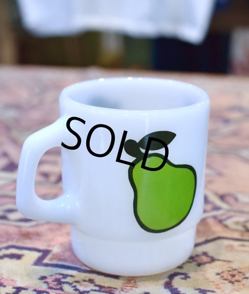 画像3: 【Fire King】【ファイヤーキング】【スーパーフルーツ】【洋ナシ】【スタッキングマグ】【マグカップ】  (3)