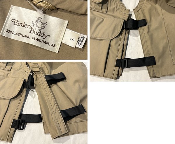 画像2: デッドストック【ビンテージ】【Birder's Buddy】ベージュ【ハンティングベスト】【サイズS】  (2)