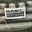 画像2: 【ビンテージ】【BASIC EDITIONS】ベーシックエディションズ【オリーブグリーンｘグレー】【ボーダー】【Tシャツ】【サイズL程度】  (2)