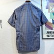 画像3: 【Christian Dior】クリスチャンディオール【紫ｘ紺ｘエンジ】チェック【半袖バンドカラーシャツ】【サイズＳ】  (3)