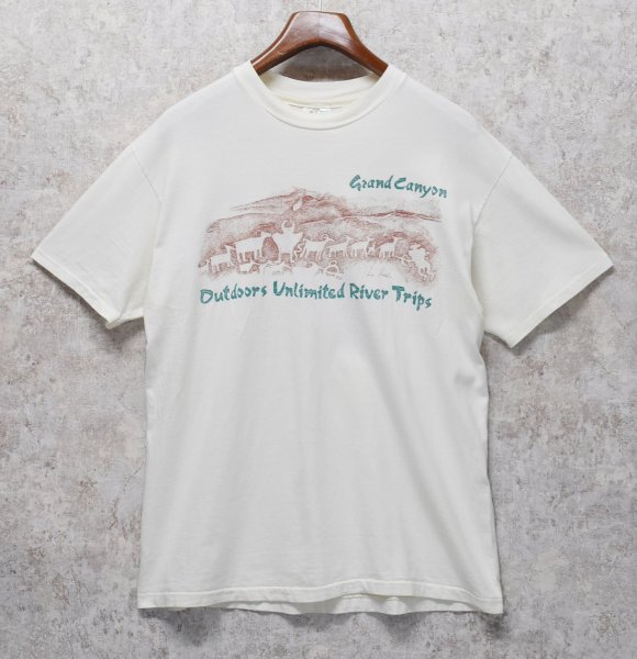 画像1: 【90's】【USA製】【ビンテージ】【Hanes】ヘインズ【Grand Canyon】グランドキャニオン【生成り】【Tシャツ】【サイズＬ】  (1)