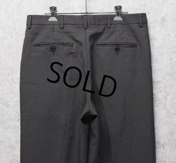 画像4: 【CAMBRIDGE】ケンブリッジ【グレー系】ハウンドトゥースチェック【2タックスラックス】【W33程度】  (4)