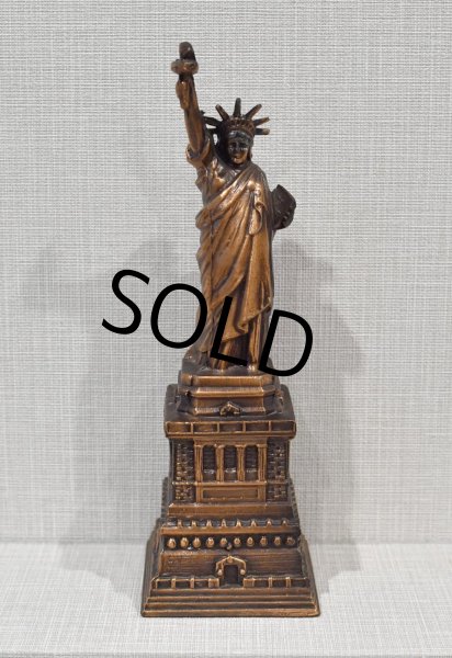 画像2: 【ビンテージ】アンティーク【自由の女神】【貯金箱】【ブロンズ像】  (2)