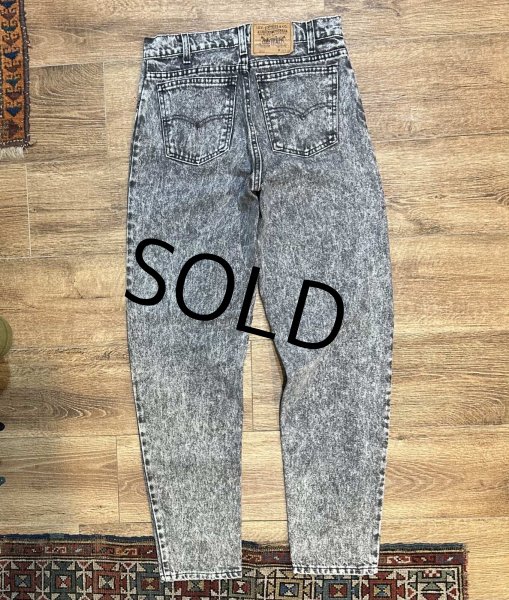 画像4: ∼90’s 【USA製】【ビンテージ】【LEVI'S】【リーバイス５５０】550 黒 ブラック ケミカルウォッシュ デニムパンツ 【30ｘ32】  (4)