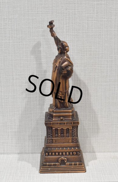 画像4: 【ビンテージ】アンティーク【自由の女神】【貯金箱】【ブロンズ像】  (4)