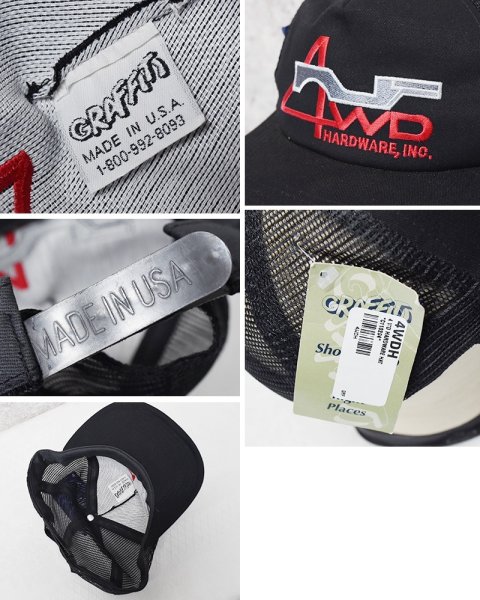 画像2: 【デッドストック】USA製【GRAFITI】【黒】４WD hardware【BBキャップ】   (2)