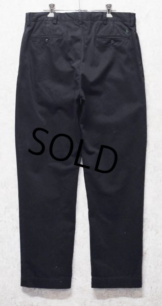画像5: 【Ralph Lauren】ラルフローレン【黒】【ETHAN PANT】【イーサンパンツ】【2タック】【コットンパンツ】【34x32】  (5)
