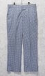 画像1: 80’ｓ【ビンテージ】【JACOB REED'S SONS】【白×ネイビー】【ギンガムチェック】スラックス【W34程度】  (1)