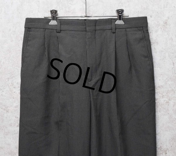 画像3: 【CAMBRIDGE】ケンブリッジ【グレー系】ハウンドトゥースチェック【2タックスラックス】【W33程度】  (3)