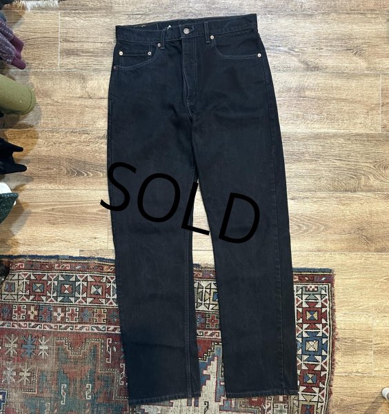 画像2: カナダ製【ビンテージ】【LEVI'S】【リーバイス505】505【黒】【デニムパンツ】ブラックデニム【34×34】  (2)