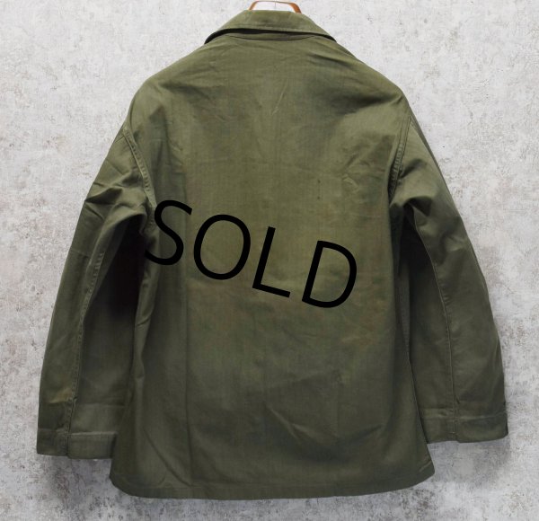 画像3: 40's【ビンテージ】【米軍実物】U.S.ARMY【M-43】【HBT】【13スターボタン】【ジャケット】ユーティリティシャツ【38R】  (3)