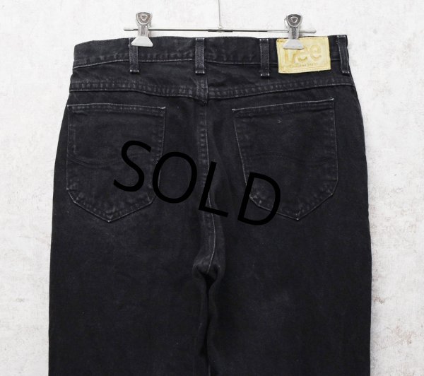 画像4: 90's~ ビンテージ【USA製】【Lee】リー【黒】ストレート【ブラックデニム】【デニムパンツ】【34x34】  (4)