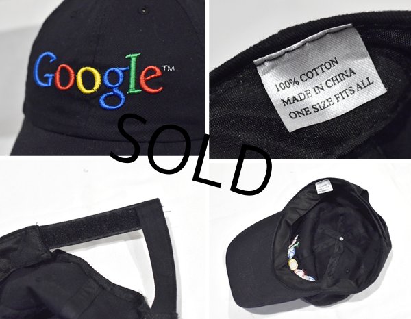 画像2: 【ビンテージ】【Google】【グーグル】【黒】【コットンキャップ】BBキャップ  (2)