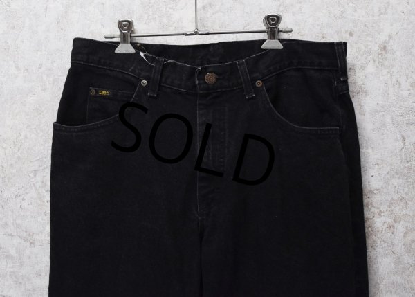 画像1: 90's~ ビンテージ【USA製】【Lee】リー【黒】ストレート【ブラックデニム】【デニムパンツ】【34x34】  (1)