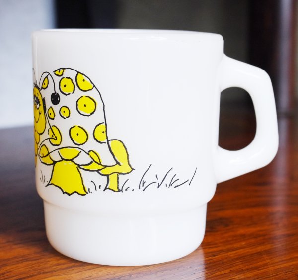 画像3: 【Fire King】【ファイヤーキング】【ヒルディ・キャタピラー】プリントマグ【スタッキングマグ】【マグカップ】  (3)