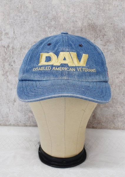 画像3: 【USA製】【DAV】【デニム地】【コットンBBキャップ】サイズフリー   (3)