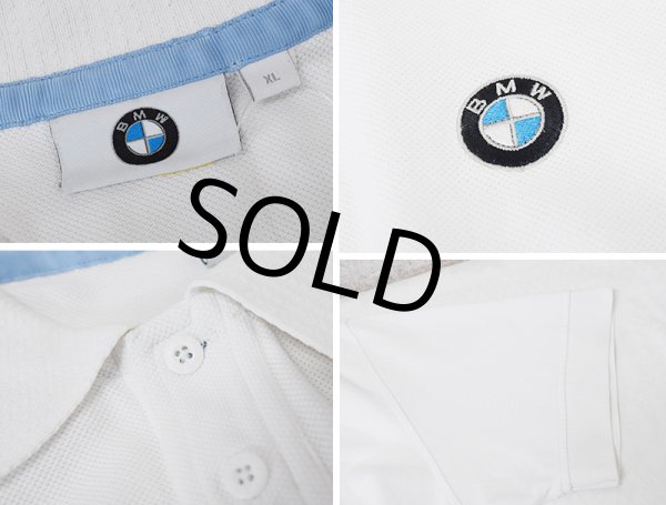画像2: 【BMW】【企業ロゴ】【車】【白】【ワッペン】【ユニフォーム】コットン【ポロシャツ】【サイズＸＬ】  (2)