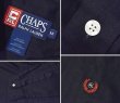 画像2: 【CHAPS】チャップス【ラルフローレン】【POLO ralph lauren】胸刺繍入り 黒 ブラック ヘリンボーン生地【コットンシャツ】【サイズM】  (2)