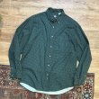 画像1: 【ビンテージ】【DOCKERS】ドッカーズ【小紋柄】【緑色】【ボタンダウンシャツ】【サイズM】  (1)