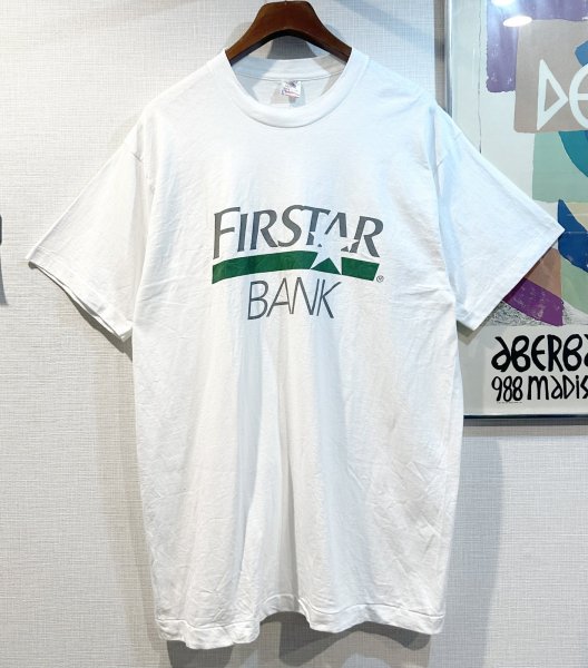 画像1: 【90’s】【USA製】ビンテージ【FRUIT OF THE LOOM】【フルーツオブザルーム】【FIRSTAR BANK】【企業ロゴ】白【 Tシャツ】 サイズXL  (1)