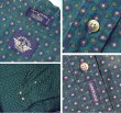 画像2: 【ビンテージ】【DOCKERS】ドッカーズ【小紋柄】【緑色】【ボタンダウンシャツ】【サイズM】  (2)