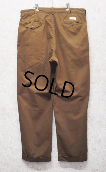 画像4: 【ラルフローレン】POLO RALPH LAUREN【ブラウン】HAMMOND PANT【ハモンドパンツ】【２タック】【コットンパンツ】【36×30】  (4)