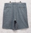 画像3: ビンテージ【Eddie Bauer】エディーバウアー 【紺×緑チェック】【2タック】【リネンコットンショーツ】【短パン】【W36】  (3)