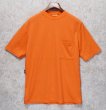 画像1: 【デッドストック】【イングランド製】【Bulwark】【オレンジ】【無地】ポケット付き【Tシャツ】【サイズM】  (1)